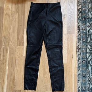 H&M real leather pants